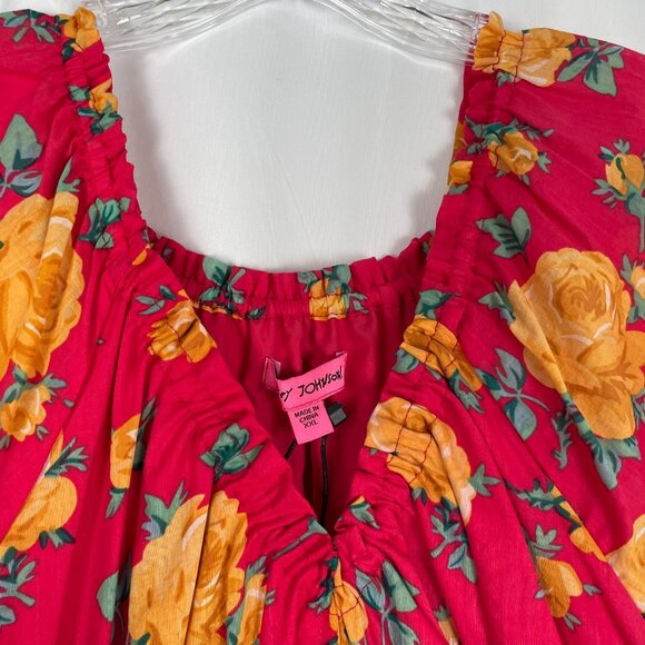 Betsy Johnson Vintage Inspired Floral Maxi Dress - Picture 4 of 12
